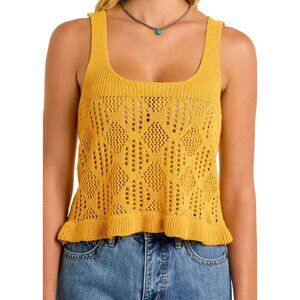 Rock & Roll Women's Knit Tank Top - Gold BW20T06269